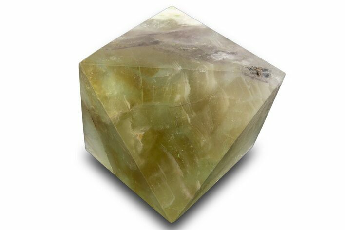 Polished Colorful Fluorite Octahedron - China #328786